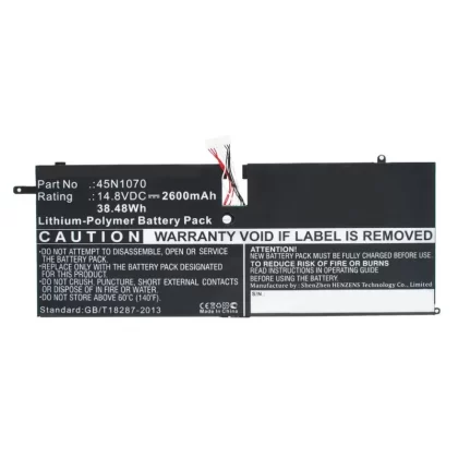 Batteries N Accessories BNA-WB-P9662 Laptop Battery – Li-Pol, 14.8V, 2600mAh, Ultra High Capacity – Replacement for Lenovo 45N1070 Battery