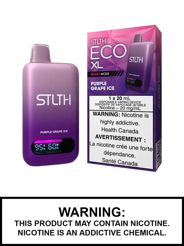 Purple Grape Ice STLTH ECO XL Disposable Vape