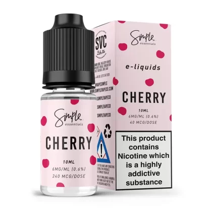 Cherry E-Liquid by Simple Essentials - Nicotine Strength#3mg>6mg>12mg