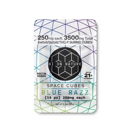 Hi On Nature 3500mg D9/D8/P Space Cubes – Pectin Based Infused Hemp Extract Edibles