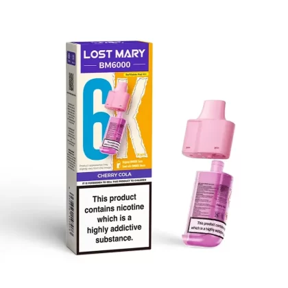 Lost Mary BM6000 Prefilled Pod Cherry Cola - Ejuicewarehouse