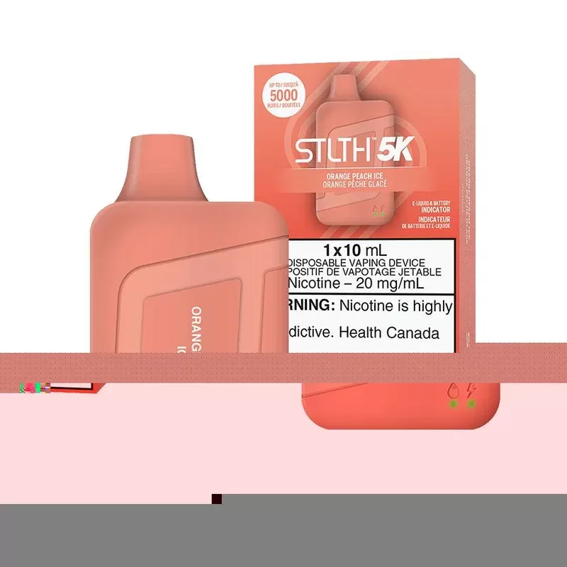 STLTH 5K Disposable Vape – Rechargeable – Orange Peach Ice – 5000 Puffs