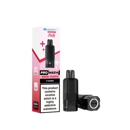 HAYATI Pro Max 6000+ Puff Vape Pods – H’ Bubba (3 Pack, 6 Pods Total)