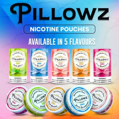 PILLOWZ Nicotine Pouches - Sour Apple (3mg), Sour Apple (6mg) (6F4A0B)