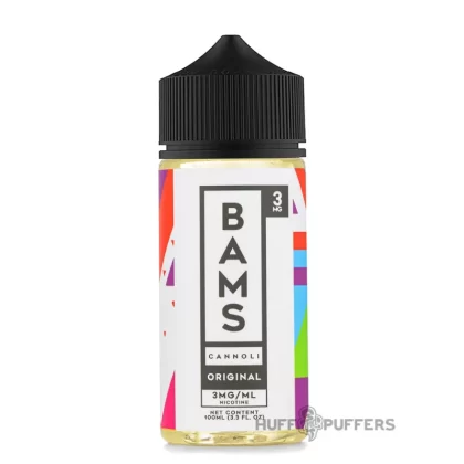 Bam’s Original Cannoli 100mL - Vape Product, Vape Product