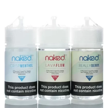 Naked 100 - No Nicotine Vape Juice - 60ml - Strawberry Pom