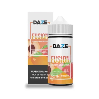 7 Daze Fusion Strawberry Mango Nectarine Vape e-Liquid 100mL - Beyondvape