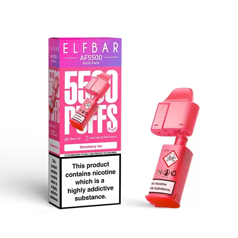 Elf Bar AF5500 Refill Pack Strawberry Ice - Strength#20mg