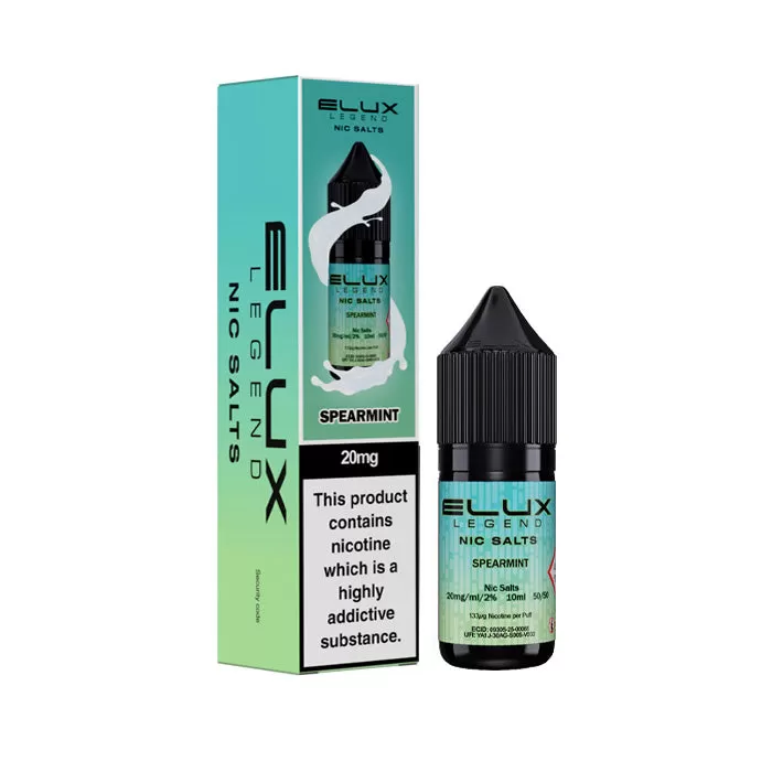 Spearmint 10ml Nic Salt by Elux Legend - 20 mg - High Strength