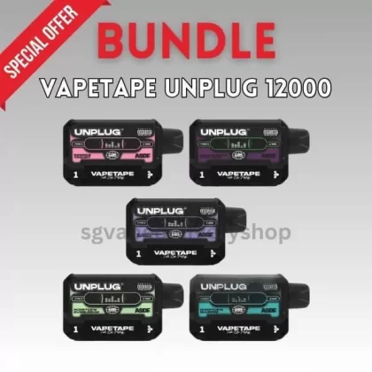 Vapetape Unplug/Offgrid 12000 Puffs Bundle - Free