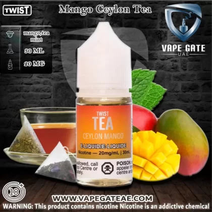Mango Ceylon Tea 30ml Salt by Twist Tea PGVG - 20 mg / 30 ml