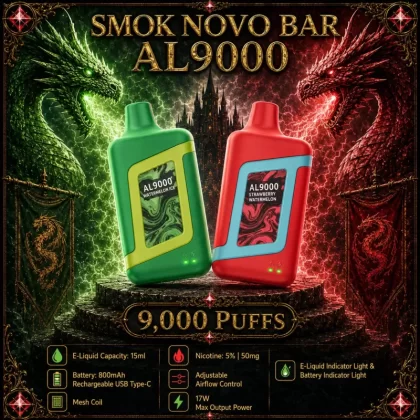 Smok Novo Bar AL9000 - Mint (WHT Series) / Honeydew Melon Mint