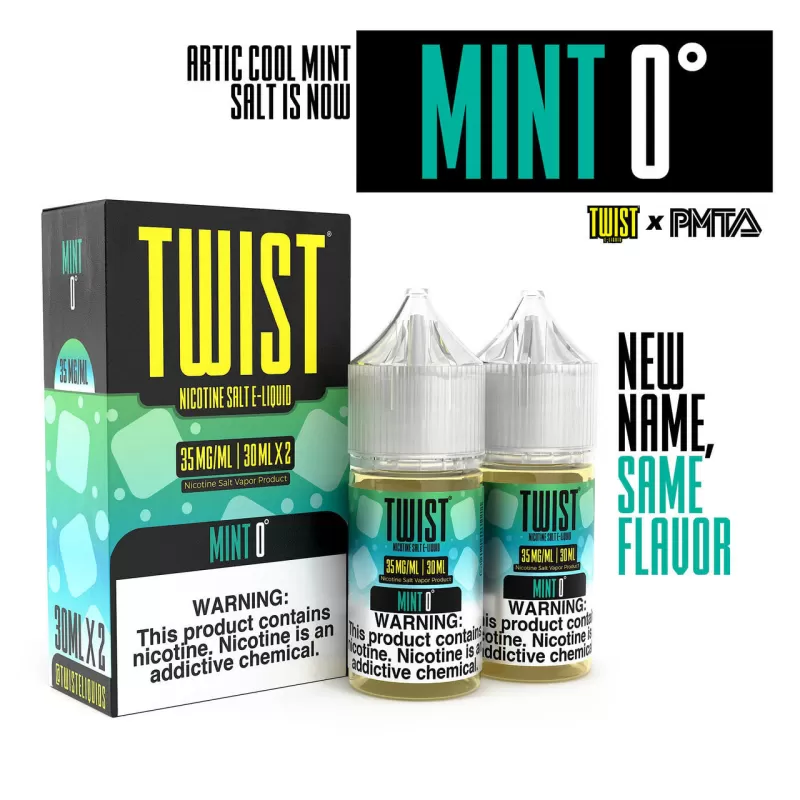 TWIST Salt Nic Premium E-Liquid 30ml 2pk - Frosted Amber / 35mg - Skullvaping