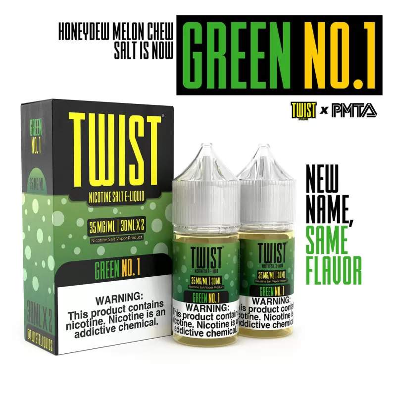 TWIST Salt Nic Premium E-Liquid 30ml 2pk - Frosted Amber / 35mg - Skullvaping - Image 2