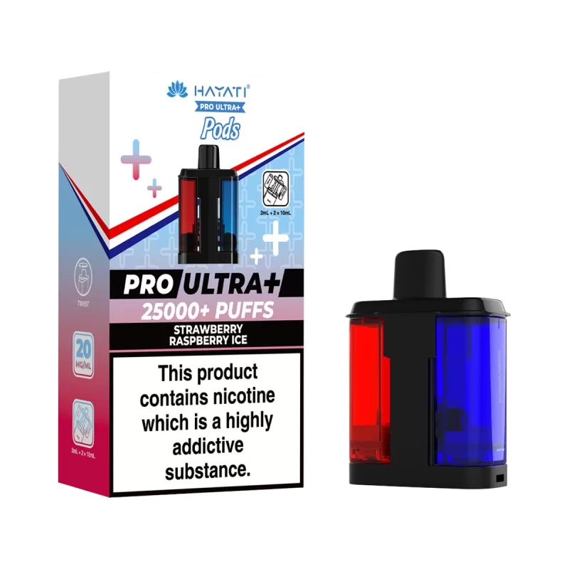 Strawberry Raspberry Ice Hayati Pro Ultra Plus Refill Pack - Vapeshop Co
