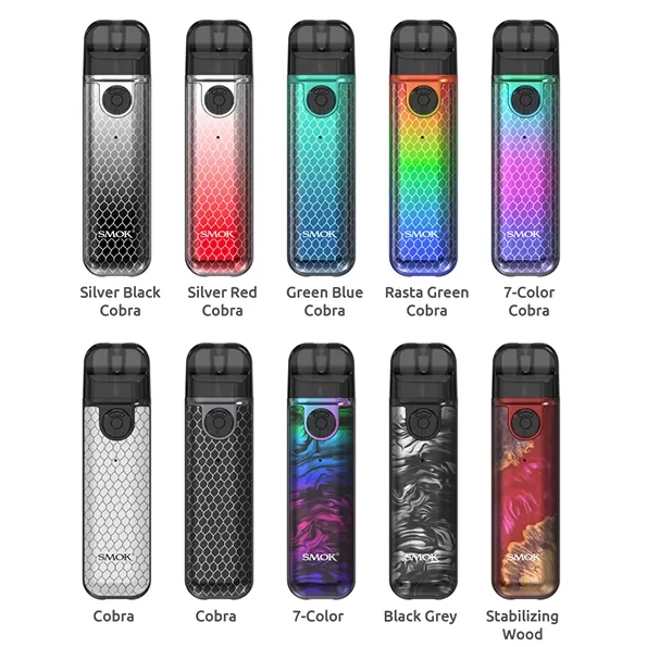 SMOK Novo 4 Mini Pod System Kit 900mah - Fluid 7-Color - Image 2