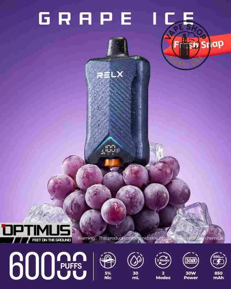 RELX Optimus 60000 Puffs Disposable Vape 50mg in the UAE - Vapeshopdubaiuae - Image 3