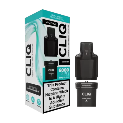 Spearmint Avomi Cliq 6000 Refill Pack - 20mg - Vape Product (DF76A6)