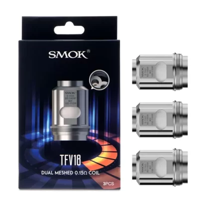 Smok TFV18 Coils - dual mesh 0.15ohm, single mesh 0.33ohm