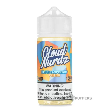 Cloud Nurdz – Blue Raspberry Peach 100mL - Vape Product, Vape Product