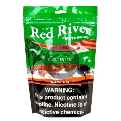 Red River Cool Mint Pipe Tobacco 6 oz. Bag - Vape Store