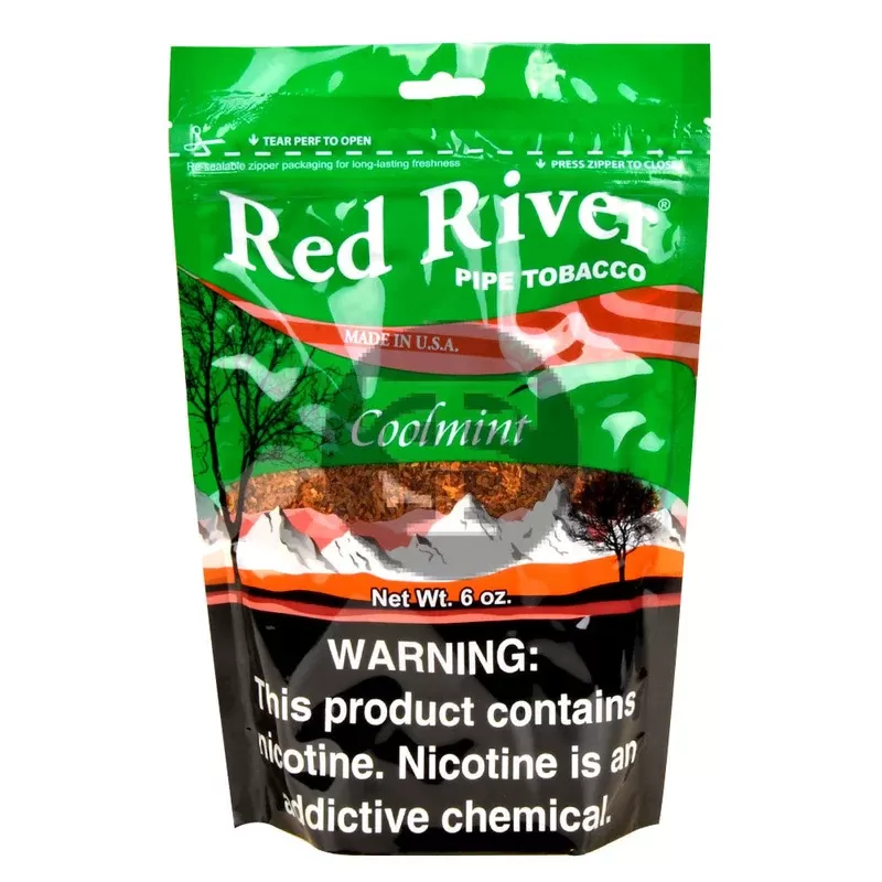 Red River Cool Mint Pipe Tobacco 6 oz. Bag - Vape Store