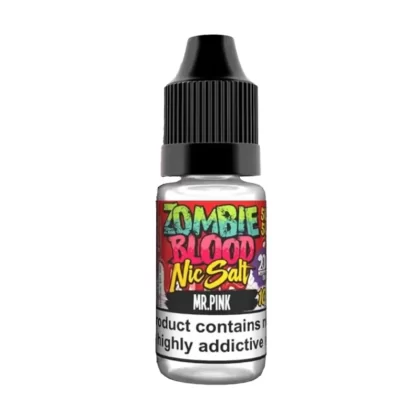 Zombie Blood Mr Pink Nic Salt Vape Juice - 10 Pack - Strength 10mg