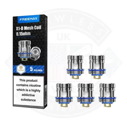 FreeMax X Series Coil /5pcs - X1-D Mesh 0.15ohm