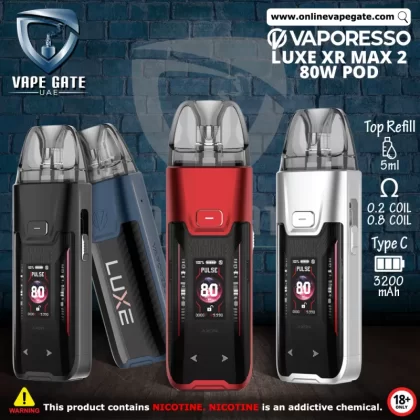 VAPORESSO LUXE XR MAX 2 80W POD SYSTEM 3200mAh - Black