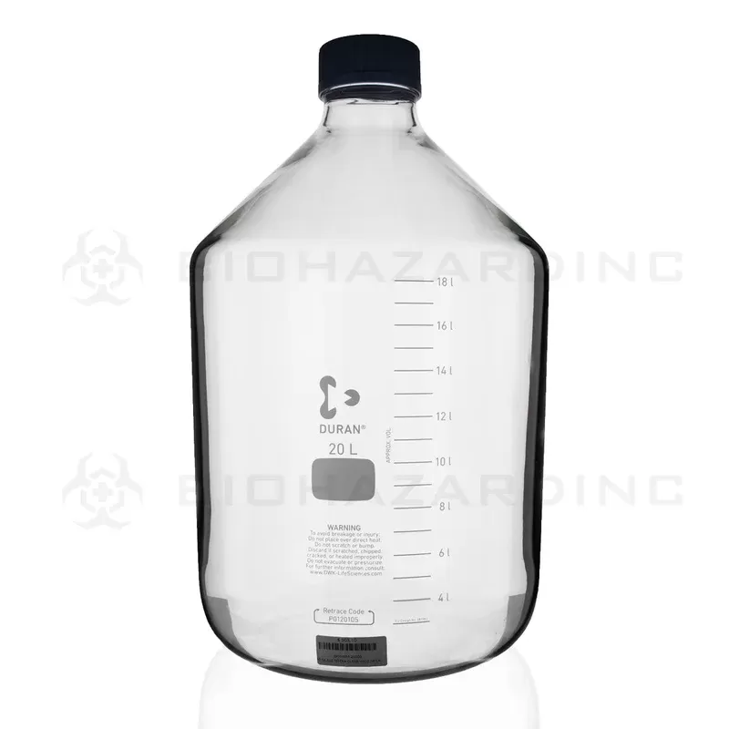Schott DURAN® | Laboratory Glass Bottle – Wide Mouth – 20000 mL - Ejuicewarehouse
