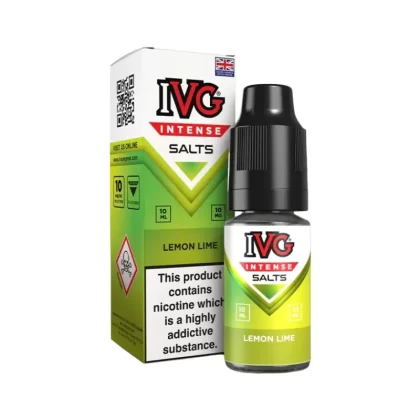 IVG Intense Lemon Lime Saltnic Vape Juice - Strength 10mg