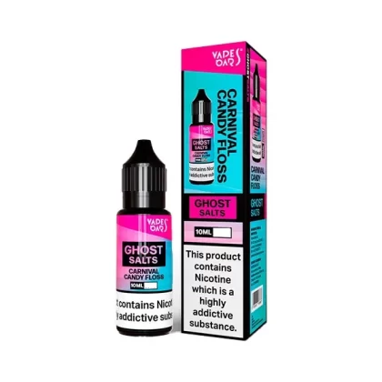 Vapes Bars Ghost Salts Carnival Candy Floss E Liquid 10ml - Nicotine Strength#20mg>10mg
