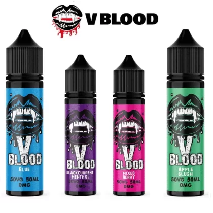 1x 50ml V Blood E Liquid – 50/50VG – All Flavours - Vapestorm Co
