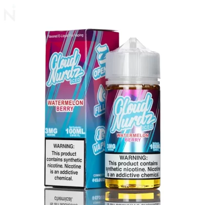 Cloud Nurdz E-Liquid - Iced Watermelon Berry - 100mL - 6mg
