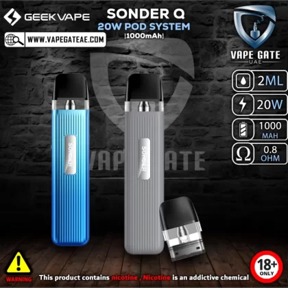 GEEKVAPE SONDER Q 20W POD SYSTEM (1000mAh) - Gray