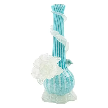 Noble Glass Glow in the Dark Flower Bong – 12in - Ejuicewarehouse