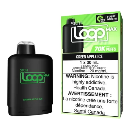 STLTH Loop Max E-Liquid Pod Pack - Green Apple Ice 30ml - 20mg/ml