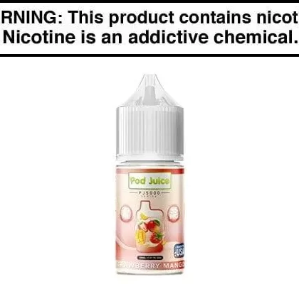 STRAWBERRY MANGO BY POD JUICE SALT PJ5000 SERIES 30ML - Vapejuice