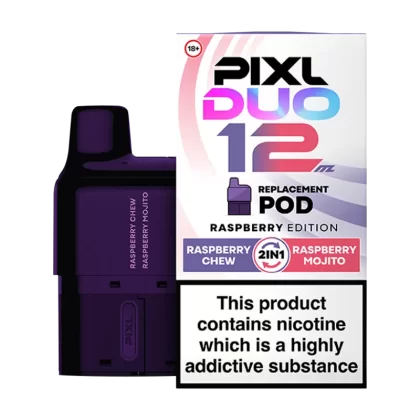 Raspberry Edition Pixl Duo 12 Refill Pack - 20mg - Vape Product