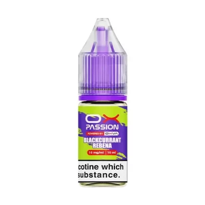 OX PASSION BLACKCURRANT SQUASH 10ML NIC SALT E-LIQUID