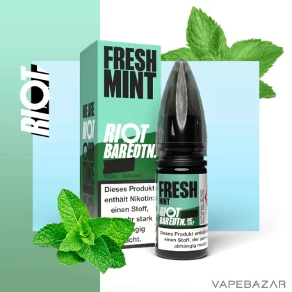 Riot Salt Bar Liquid – Fresh Mint - Vapebazar
