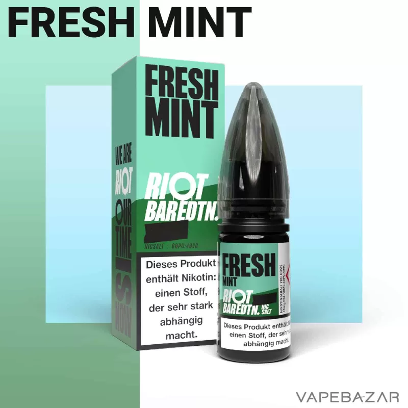 Riot Salt Bar Liquid – Fresh Mint - Vapebazar - Image 2
