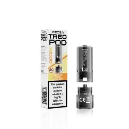 Feoba Treo 33000 Prefilled Pod Tropical Sour Ice Blast - Nicotine Strength#20mg