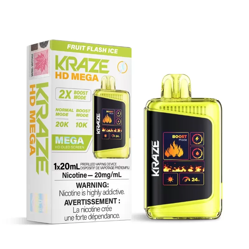 Kraze HD Mega Fruit Flash Ice (20K Puffs) Disposable Vape