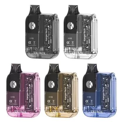 Kangertech Tri Box Pod kit - Vapourdeal - Translucent Black