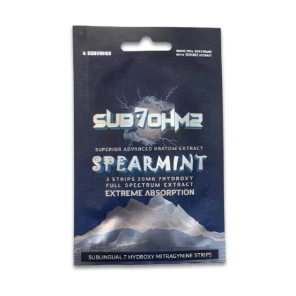 SUB7-OHMZ Spearmint Kratom Strips (20mg) - Vape Store