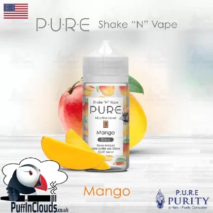 P.U.R.E Mango Shake n Vape E-Liquid (50ml 0mg)