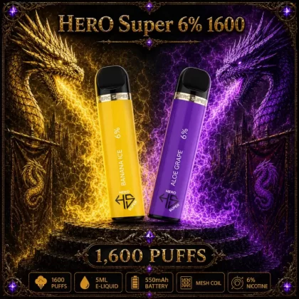 HERO Super 6% 1600 - Rainbow Ice - Vapeciga