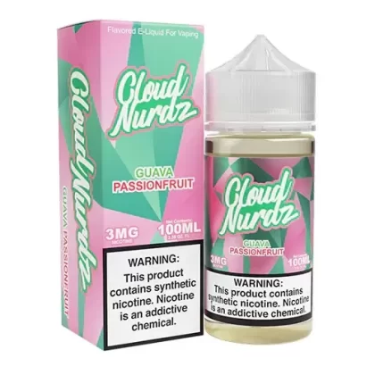 Cloud Nurdz Guava Passionfruit Vape e-Liquid 100mL - Vape Product, Vape Product
