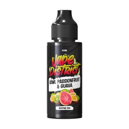 Kiwi Passionfruit Guava by Vape District 100ml - NIC SHOTS (FREE)